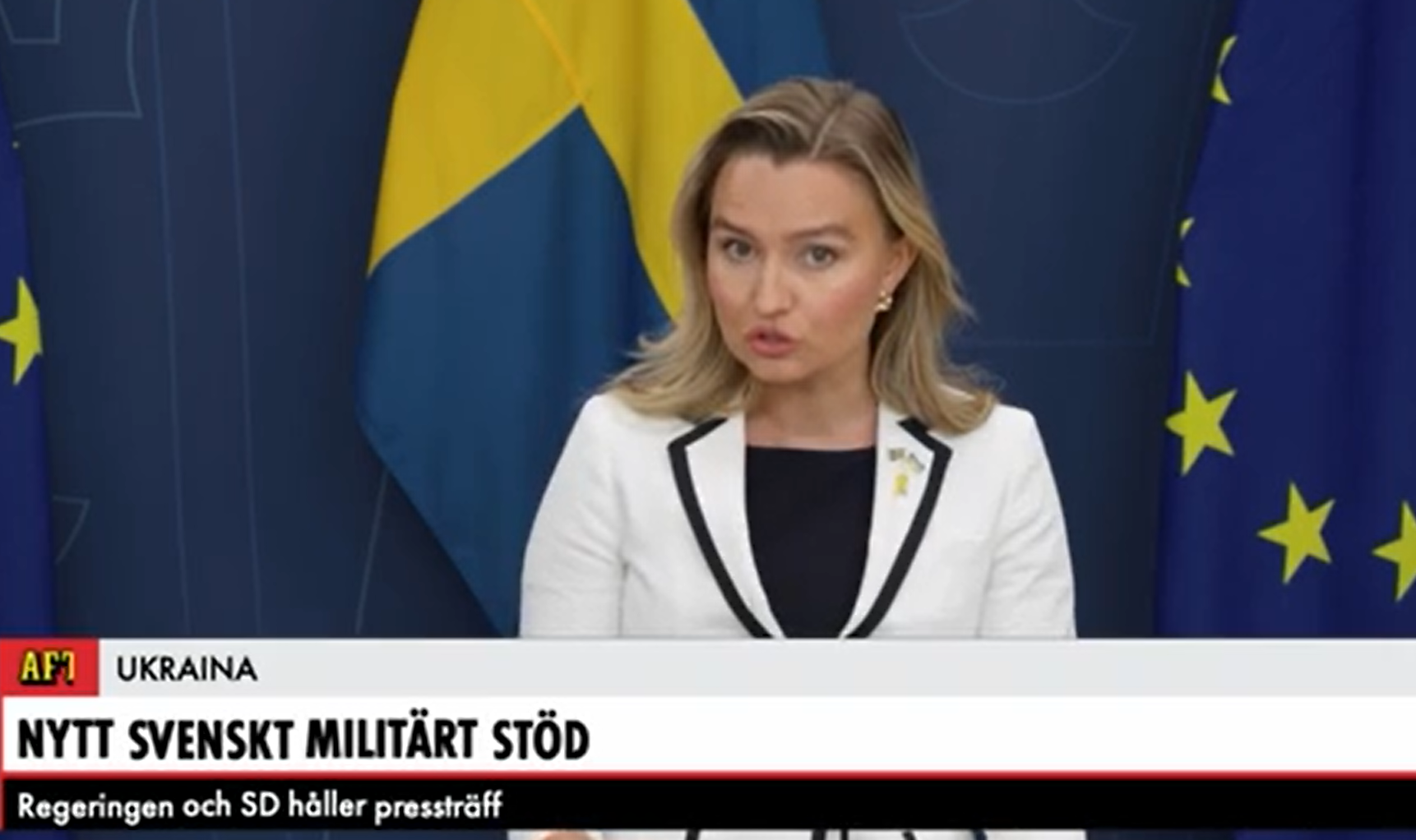 حزمة دعم عسكري جديدة لأوكرانيا بقيمة 13 مليار كرونة من السويد