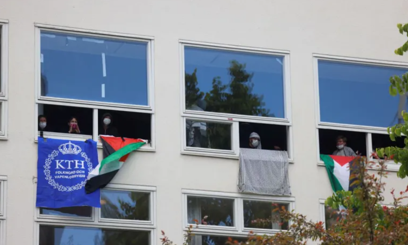 اعتقال 20 ناشطاً خلال اعتصام طلابي داعم لفلسطين في ستوكهولم